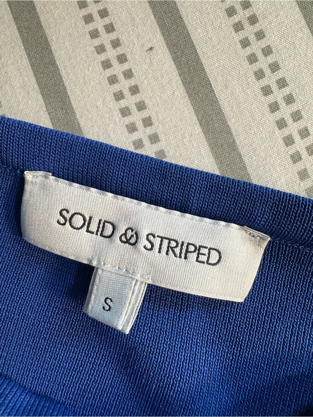 SOLID & STRIPED Two-Tone Blue Strapless Maxi Dress - Picture 11 of 12